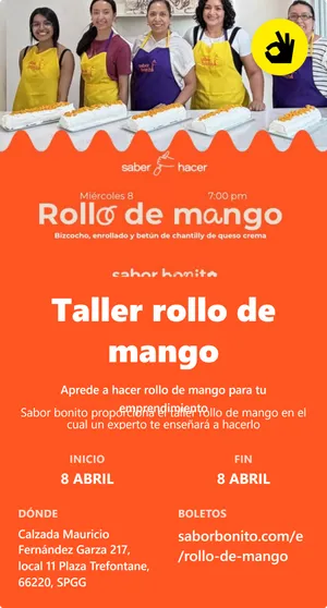 Taller rollo de mango