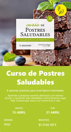 Curso de Postres Saludables